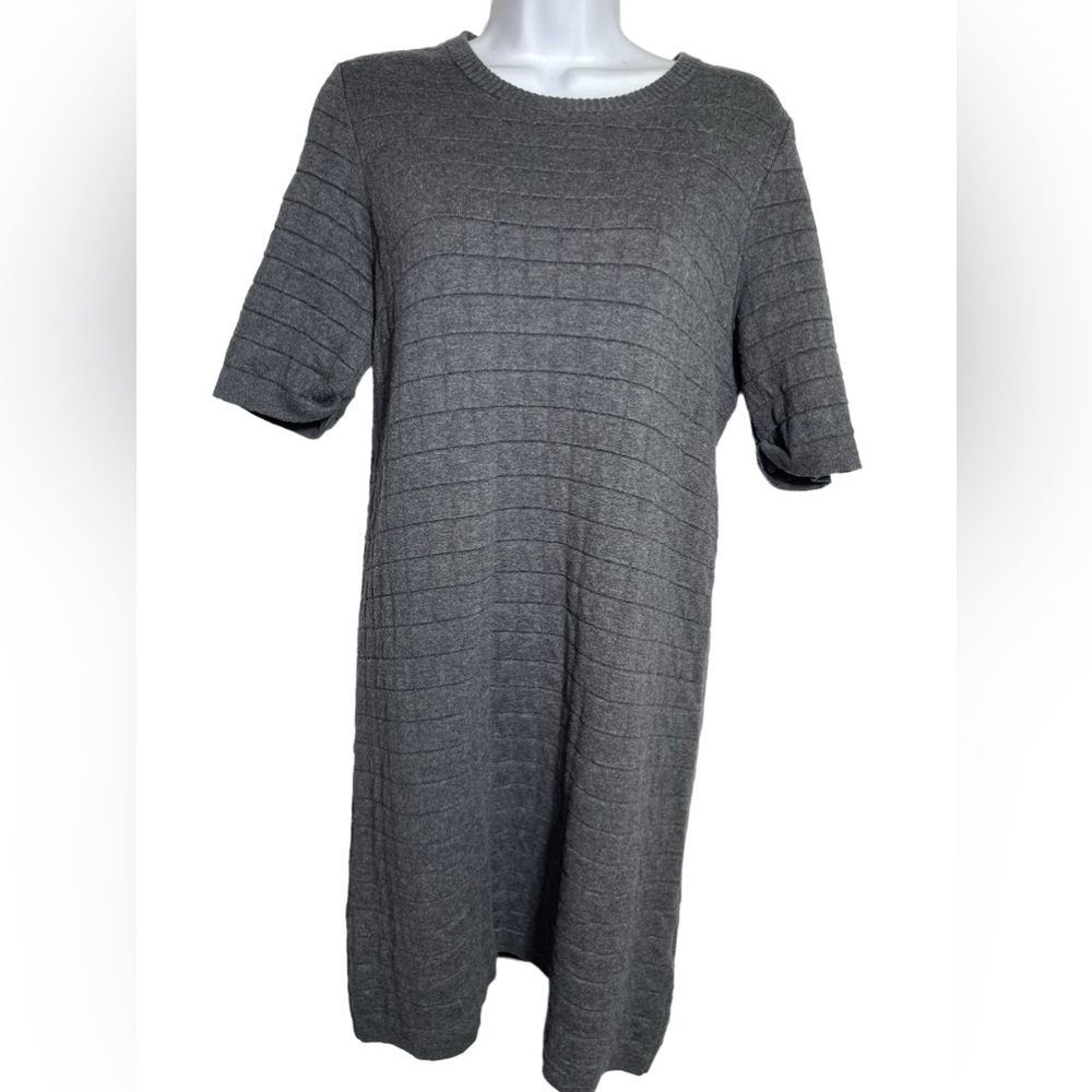 Banana Republic size small grey waffle‎ knit sweater dress